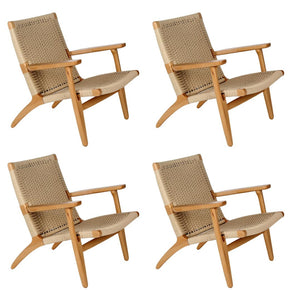 sillas de madera tejida