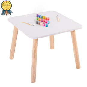 Mesa infantil cuadrada de madera Duduk