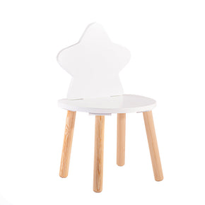 Silla Estrella infantil blanca en recámara moderna