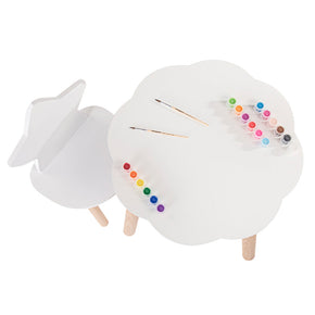 Set infantil mesa nube y silla estrella 
