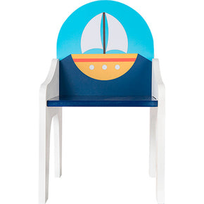 Silla infantil con respaldo en forma de velero