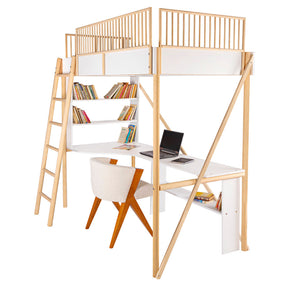 Litera con escritorio abajo