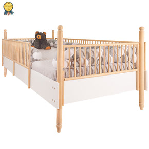 cama cuna con barandales