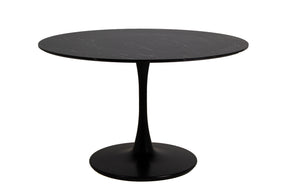 Mesa Tulipan Ovalada tipo Marmol