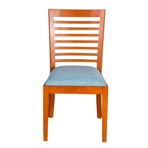 Silla de madera Messina con asiento personalizable