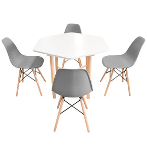 comedor de madera 4 sillas