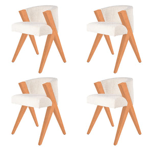 sillas de madera acabado encino