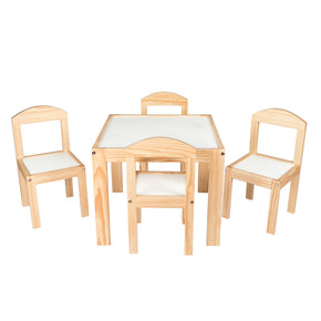 Mesa y 4 sillas infantiles estilo escandinavo

