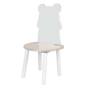 Silla de madera para niños con diseño de tigre