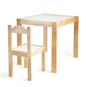 Set de mesa y sillas para niños pequeños