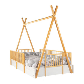 Cama tipi Montessori en tamaño individual

