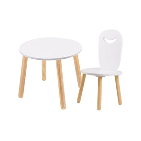 Set de mesa circular y silla Feliz para niños